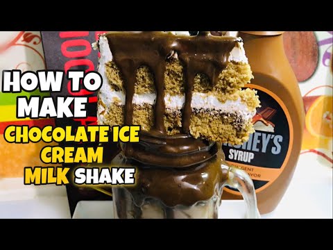 How to Make #Chocolate🍫 #Ice #Cream #Milk #Shake || Food with anjum
