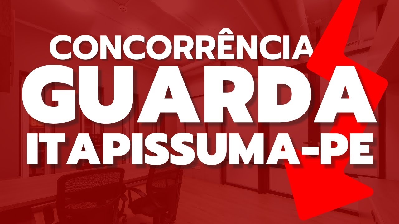 FLOPOU? SAIU A ONCORRÊNCIA DO CONCURSO GUARDA ITAPIASSUMA-PE