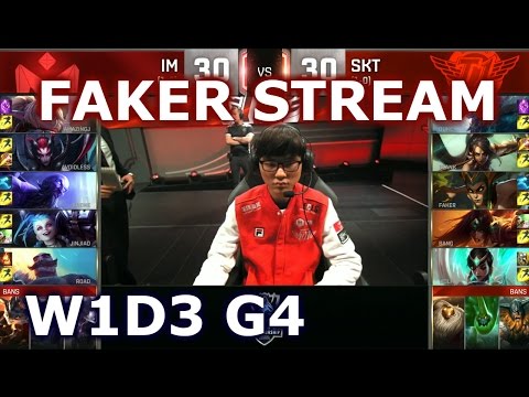 SKT vs IM W1D3 - FAKER MID Focus Player Experience Stream | Group B LoL S6 World Championship 2016