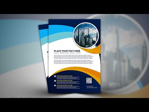 Easy Flyer Design Tutorial Creative A4 Flyer Design Photoshop CC Tutorial Vertex Graphic