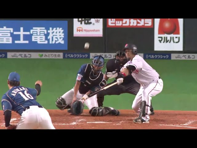 【3回表】熟練の技!! バファローズ・中島が2打席連続となるタイムリーヒットを放つ!! 2018/9/15 F-Bs