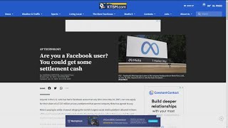 Facebook agrees to pay settlement to users.