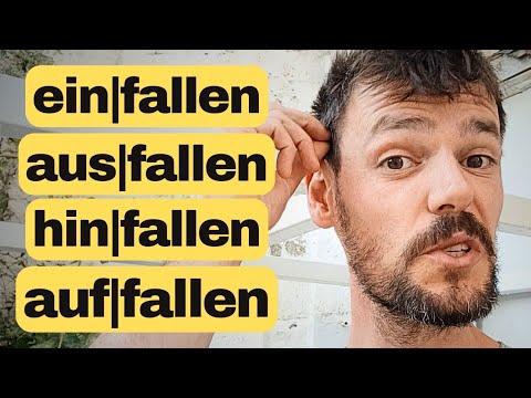 4 trennbare Verben mit 'fallen' | einfallen, ausfallen, hinfallen, auffallen