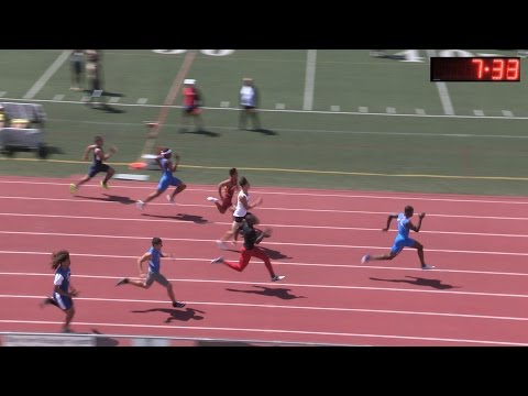2016 TF - CIF-SS D3 Prelims - Boys 100M Dash (6 Heats)