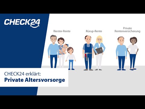 Private retirement savings: Riester, Rürup or pension insurance? | CHECK24