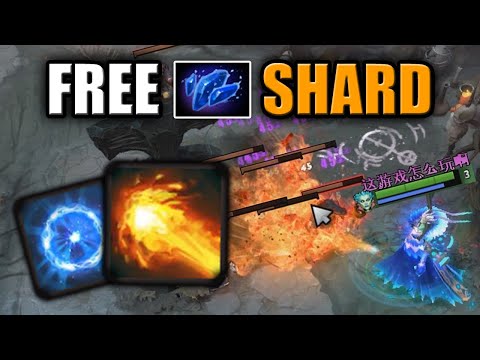 Free Aghanim's Shard Flamethrower at LVL 2 [Io spirits abuse] Ability draft