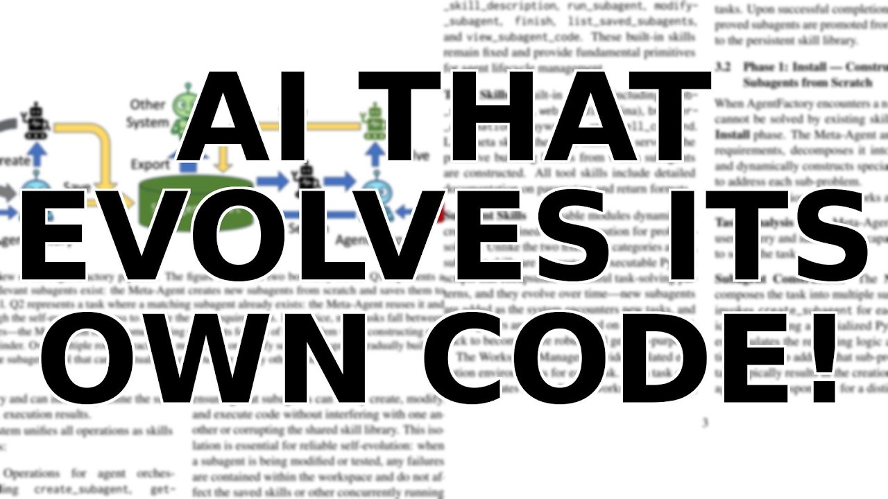 The AI That Programs Itself: Meet the Self-Evolving AgentFactory