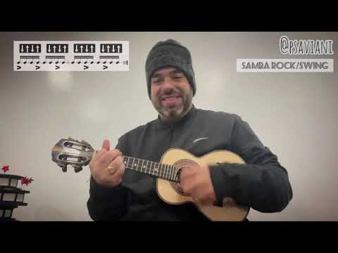 2 BATIDAS DE SAMBA ROCK/SWING para CAVAQUINHO - Como Tocar / Tutorial Completo