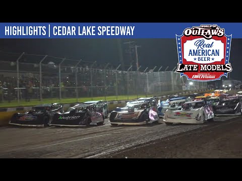 World of Outlaws Real American Beer Late Models | Cedar Lake Speedway | August 2, 2025 | HIGHLIGHTS