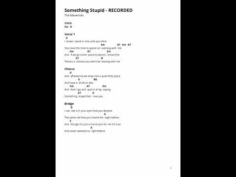 Something Stupid - The Mavericks