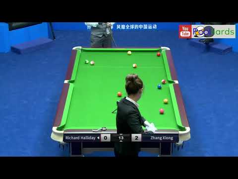 Richard Halliday v Zhang Xiong 2018 JOY World Chinese Pool Masters #4 Xiushui Station