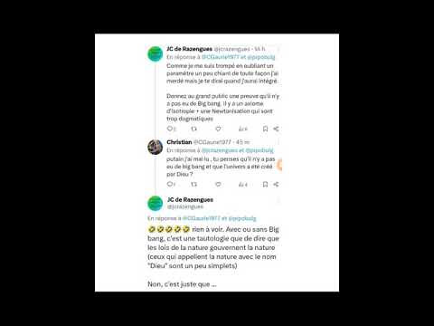 Le narratif du Big Bang n'est pas sérieux