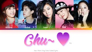 f(x) (에프엑스) Chu~♡ Color Coded Lyrics (Han/Rom/Eng)