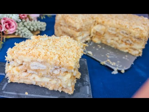 No-Bake Custard Puff Pastry Cake