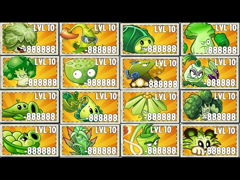 Pvz 2 Gameplay - All Plants 1 Plant Food Vs Gargantuar Zombie - Who 's Strongest Plant ？
