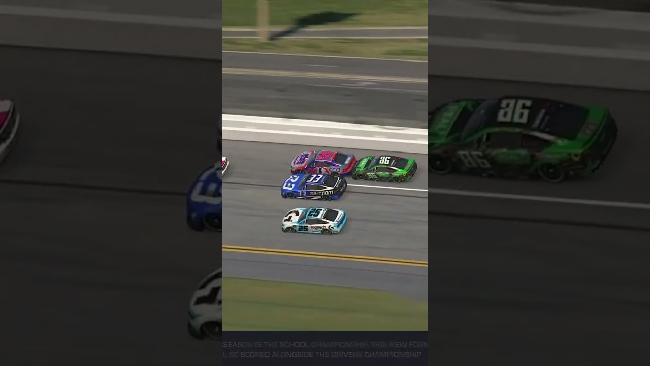 CRAZY finish at Daytona for a first-career win! #eNASCAR