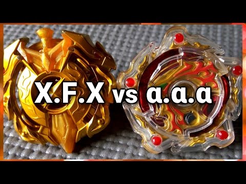 Xcalibur .F.X vs αmaterios .α.α - BATALHA BEYBLADE BURST! ベイブレードバースト