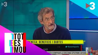 "De cada 100.000 persones que reben la vacuna d'AstraZeneca, una podria tenir trombosi"