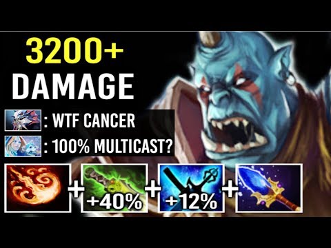 3000+ Damage Stun +52% Magic Scepter Ogre Magi Carry Melt Enemy Epic Fun Gameplay by Aui Dota 2