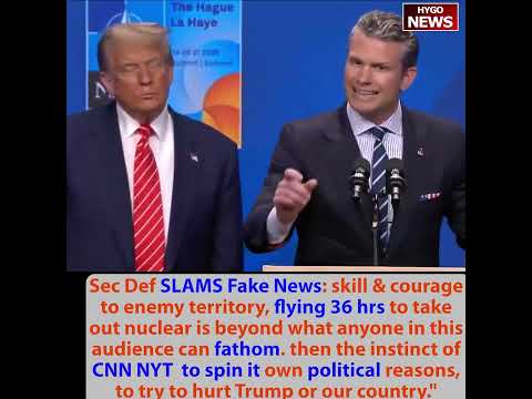 Trump reacts to NATO Sec Gen Mark Rutte calling him 'Daddy': very affectionately; Sec Def SLAMS CNN