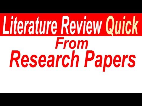 How to Write LITERATURE REVIEW FAST | Quickly Write Literature Review