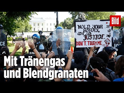 Polizei räumt Platz vor dem Weißen Haus