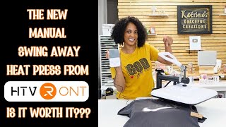 New HTVRONT Manual Swing Away Heat Press | Is It Worth It? |Full Review and demo!