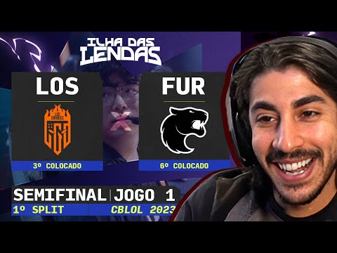 LOS Grandes x FURIA | Jogo 1 - CBLOL 2023: Semifinal - Lower | Ilha das Lendas