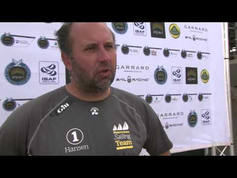 Björn Hansen is knocked out of Match Race France