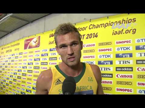 Sopot 2014 - André OLIVIER- RSA - World Indoor Championships