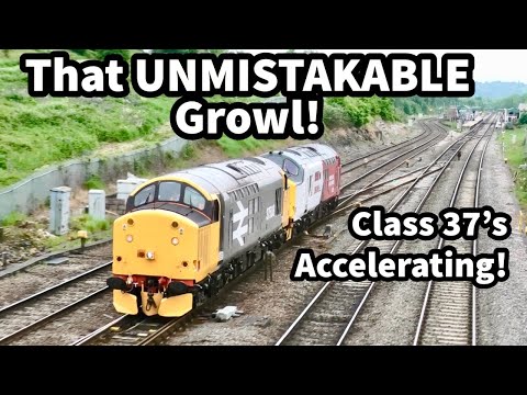 That UNMISTAKEABLE Growl as CLASS 37's Accelerate!