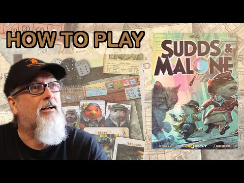How to Play Sudds & Malone | A Board Game designed by Adam West | Published by CrossCut Games