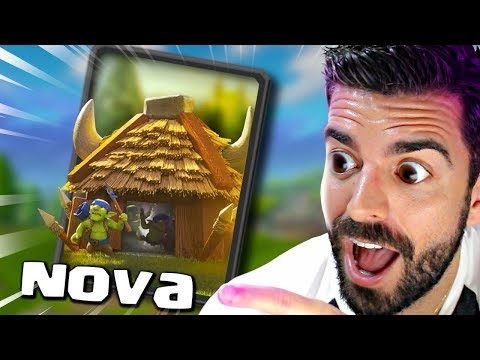 TESTEI A NOVA CABANA DE GOBLINS NO CLASH ROYALE!