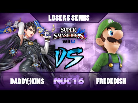NUC16 - DADDY;)kins (Bayonetta) vs. frededish (Luigi) - Losers Semis - SSB4