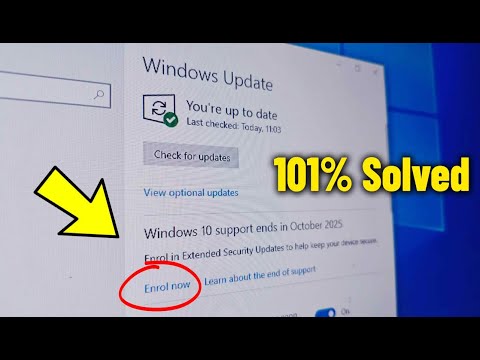 How To Fix Missing “Enroll Now” Option in Windows 10 | ESU Not Showing or Available ✅
