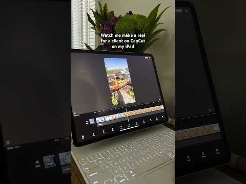 Editing reels on CapCut on the iPad Pro #ipadpro #capcut #reelsediting