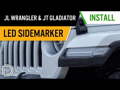 How to Install LED Sidemarkers for 18-24 Jeep JL Wrangler and 20-24 JT Gladiator | Diode Dynamics