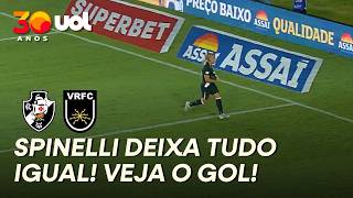 VASCO EMPATA A PARTIDA! SPINELLI DEIXA TUDO IGUAL CONTRA O VOLTA REDONDA!