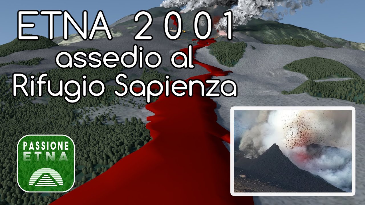 Etna 2001 - Assedio al Rifugio Sapienza (documentario eruzione)
