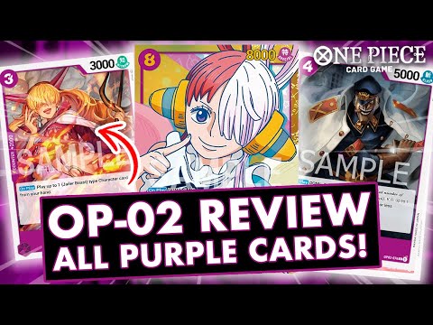 OP-02 ALL PURPLE CARDS REVIEW! [PARAMOUNT WAR] - ONE PIECE CARD GAME