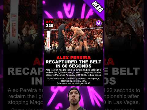 Pereira VS Ankalaev, early stoppage or not?🤔#ufc #ufc320 #alexpereira #ankalaev