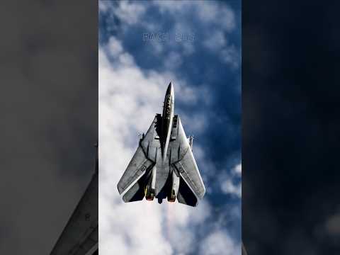 An F-14B Tomcat reaches supersonic speeds at 32,000 feet. #f14 #tomcat #supersonic