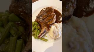 Delicious Pork Chop with Mashed Potato #carnivalcruise  #porkchops  #pork #cruisefood #cruiselife