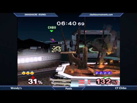 Smashacre Rising - CT Chibo vs Wendys - SSBM