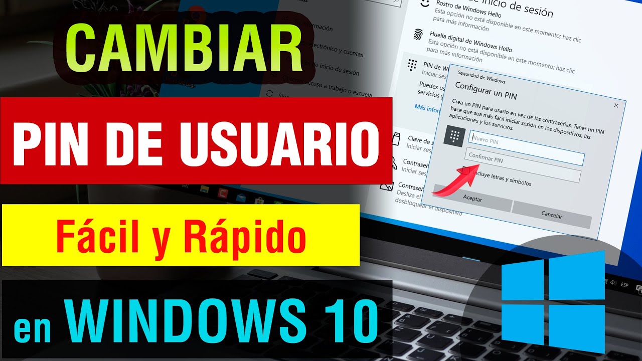 Como cambiar el Pin de Usuario en Windows 10 2026 | cambiar el pin de windows hello fácil y rápido