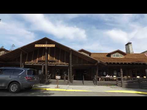 Passeio a pé pelo Lake Lodge em Yellowstone