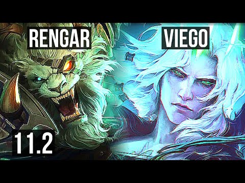 RENGAR vs VIEGO (JUNGLE) | 7 solo kills, 400+ games, 13/3/4, Dominating | NA Master | v11.2