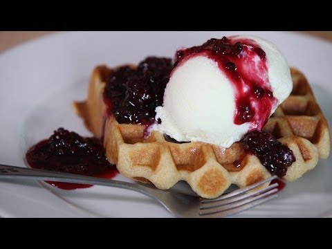 Jeni Britton Bauer's North Market Waffles with Ice Cream and Jam Recipe