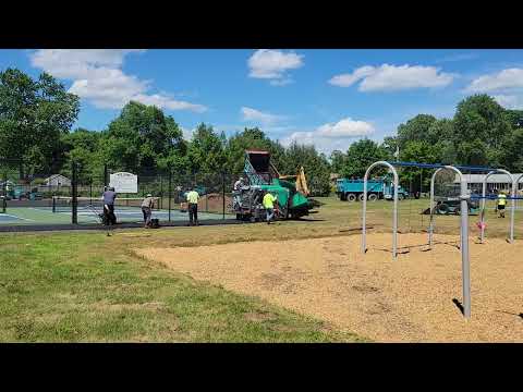 Maisano Bros paving pickleball sidewalks in North Haven, CT