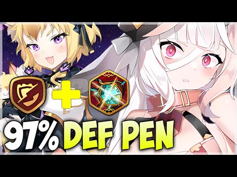 ABYSSAL YUFINE with 97% DEF PEN BUILD (ft. her new best friend..) - Epic Seven
